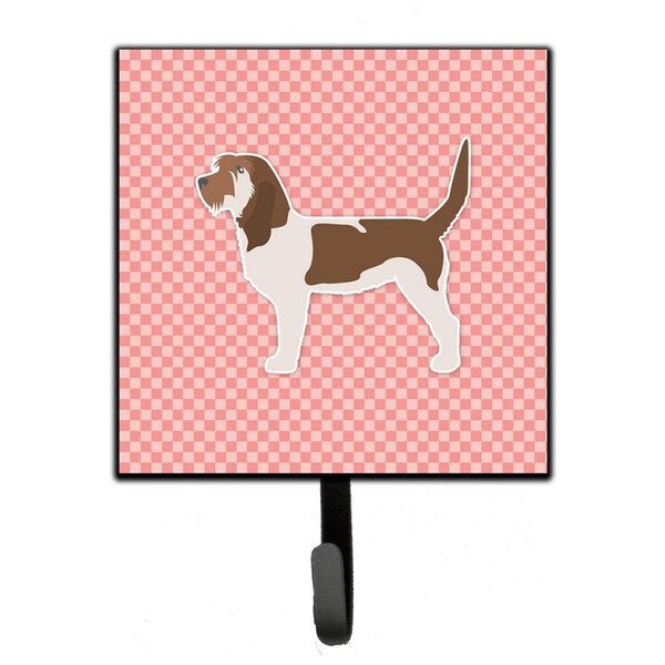 Carolines Treasures Grand Basset Griffon Vendeen Checkerboard Pink Leash or Key Holder BB3590SH4 - main